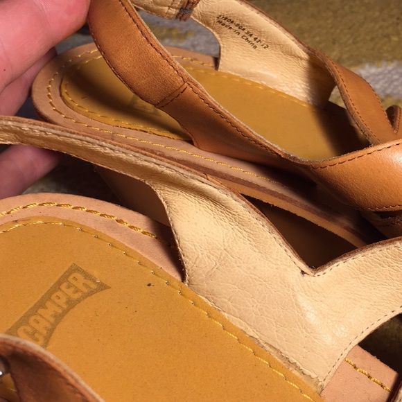 Camper Original Vintage Damas Wedge in Caramel, size 40/ 9.5 US womens - Picture 6 of 8